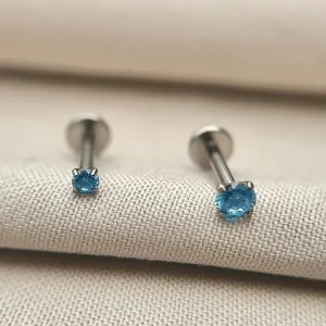 Joia ornamental para piercing — Labret — REF 004 — titânio biocompatível