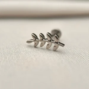 Joia ornamental para piercing — Labret — REF 006 — titânio biocompatível