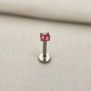 Joia ornamental para piercing — Labret — REF 013 — titânio biocompatível