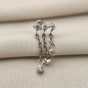 Joia ornamental para piercing — Labret — REF 015 — titânio biocompatível