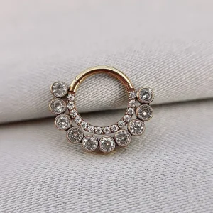 Joia ornamental para piercing — Septo & Daith — REF 103 — titânio biocompatível