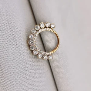 Joia ornamental para piercing — Septo & Daith — REF 104 — titânio biocompatível