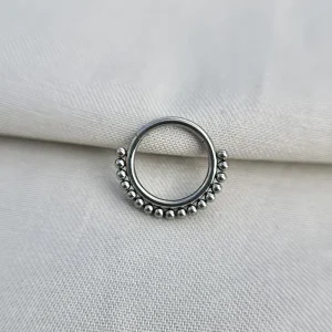 Joia ornamental para piercing — Septo & Daith — REF 117 — titânio biocompatível
