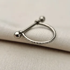 Joia ornamental para piercing — Argolas & Segmentos — REF 283 — titânio biocompatível