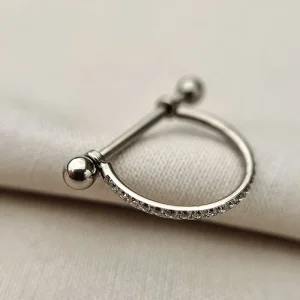 Joia ornamental para piercing — Argolas & Segmentos — REF 284 — titânio biocompatível