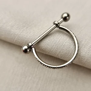 Joia ornamental para piercing — Argolas & Segmentos — REF 285 — titânio biocompatível