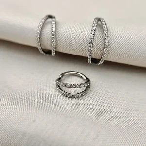 Joia ornamental para piercing — Argolas & Segmentos — REF 304 — titânio biocompatível