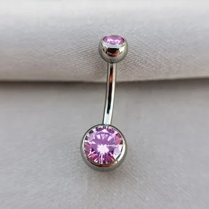 Joia ornamental para piercing — Umbigo — REF 358 — titânio biocompatível