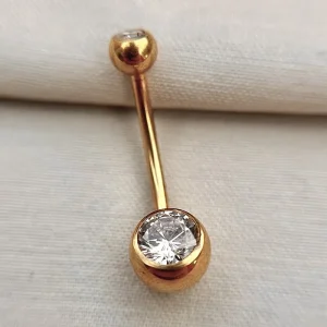 Joia ornamental para piercing — Umbigo — REF 366 — titânio biocompatível