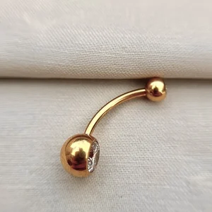 Joia ornamental para piercing — Umbigo — REF 367 — titânio biocompatível