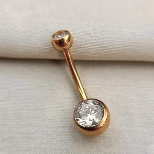 Joia ornamental para piercing — Umbigo — REF 368 — titânio biocompatível