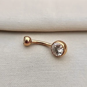 Joia ornamental para piercing — Umbigo — REF 370 — titânio biocompatível
