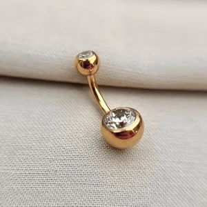 Joia ornamental para piercing — Umbigo — REF 371 — titânio biocompatível
