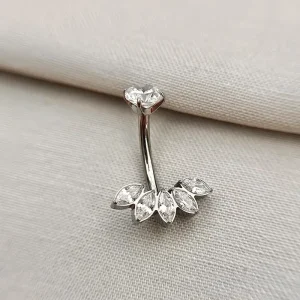 Joia ornamental para piercing — Umbigo — REF 372 — titânio biocompatível