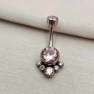 Joia ornamental para piercing — Umbigo — REF 374 — titânio biocompatível