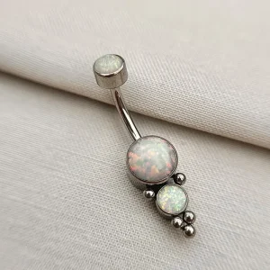 Joia ornamental para piercing — Umbigo — REF 378 — titânio biocompatível