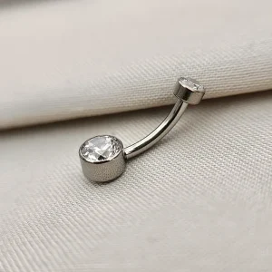 Joia ornamental para piercing — Umbigo — REF 381 — titânio biocompatível