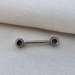 Joia ornamental para piercing — Mamilo & Transversal — REF 450 — titânio biocompatível