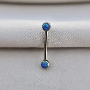 Joia ornamental para piercing — Mamilo & Transversal — REF 454 — titânio biocompatível