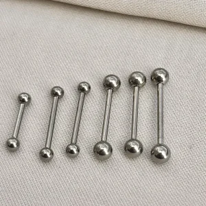 Joia ornamental para piercing — Mamilo & Transversal — REF 462 — titânio biocompatível