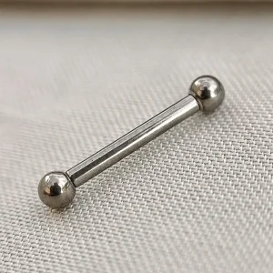 Joia ornamental para piercing — Mamilo & Transversal — REF 464 — titânio biocompatível