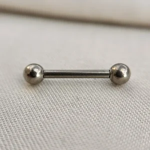 Joia ornamental para piercing — Mamilo & Transversal — REF 467 — titânio biocompatível