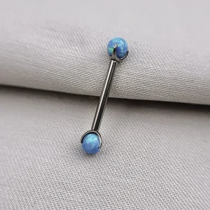 Joia ornamental para piercing — Mamilo & Transversal — REF 468 — titânio biocompatível