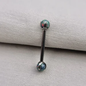 Joia ornamental para piercing — Mamilo & Transversal — REF 470 — titânio biocompatível